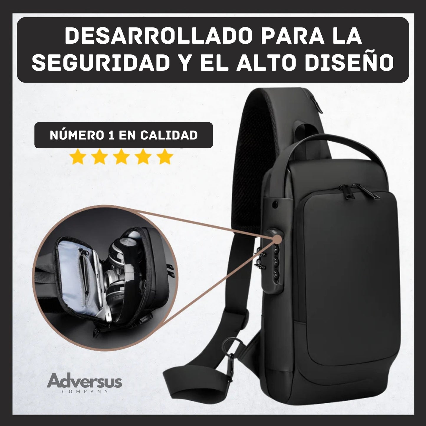 Mochila Cruzada Antirrobo