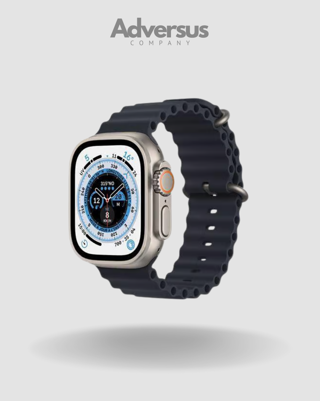 Smartwatch Ultra Pro con 2 correas | negro + blanco