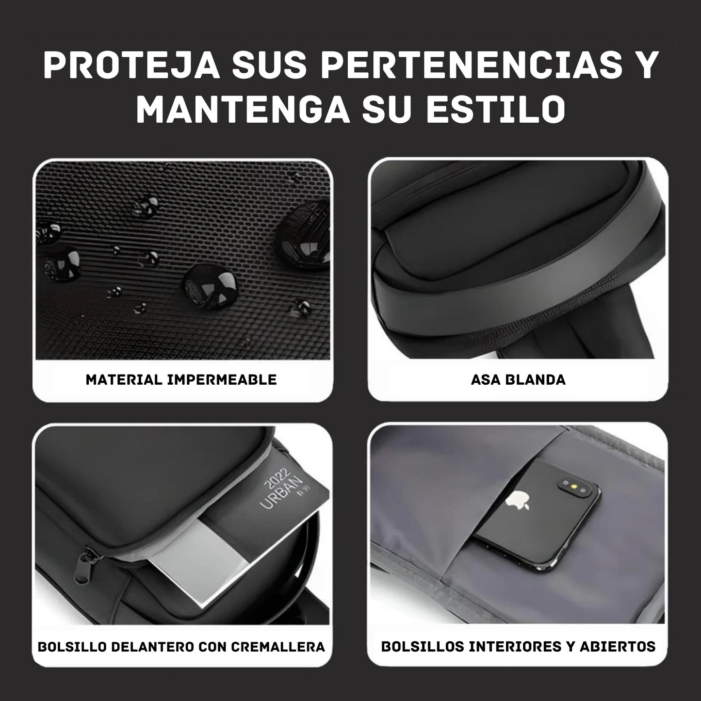 Mochila Cruzada Antirrobo