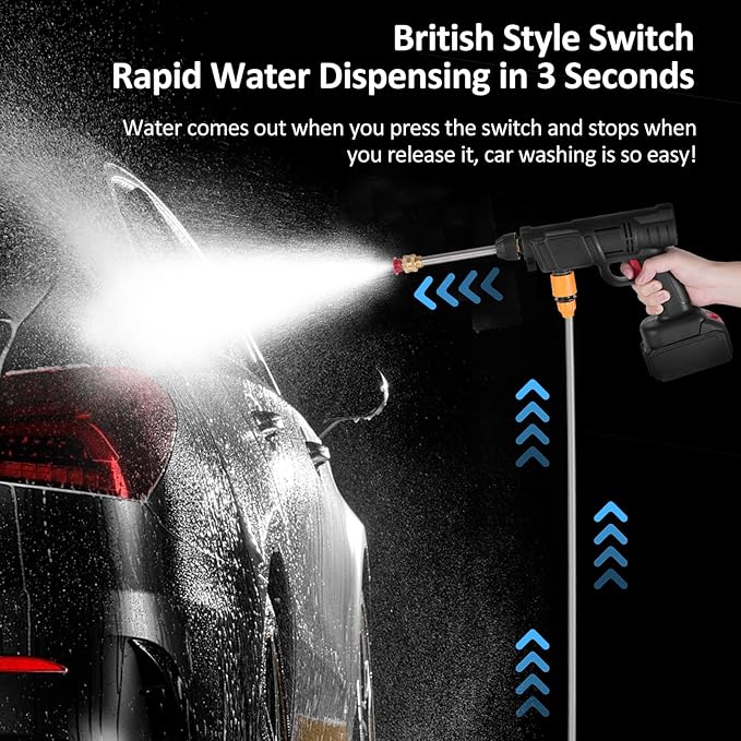 Pistola alta presión profesional portátil doble bateria