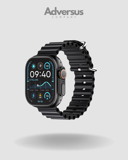 Smartwatch Ultra Pro con 2 correas | negro + blanco