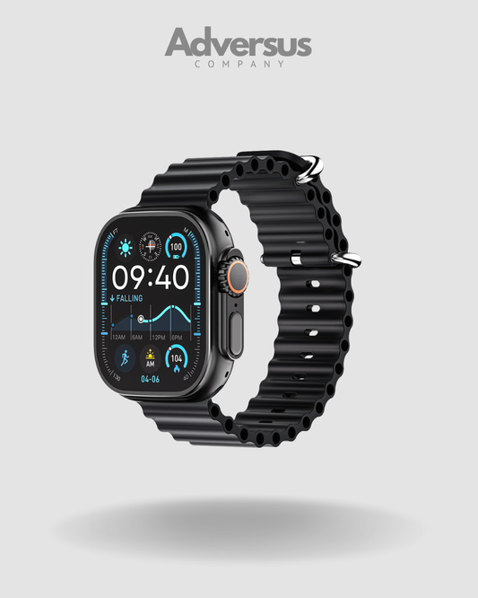 Smartwatch Ultra Pro con 2 correas | negro + blanco