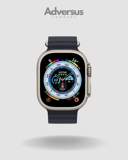 Smartwatch Ultra Pro con 2 correas | negro + blanco