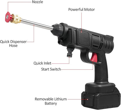 Pistola  alta presión profesional portátil doble bateria