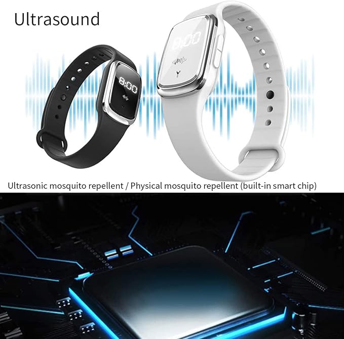 Pulsera Electrónica Ultrasónica Repelente de Mosquitos