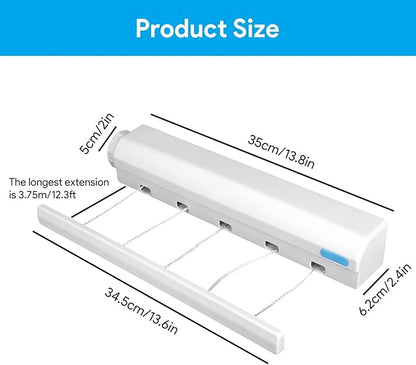 Tendedero retráctil plegable pared