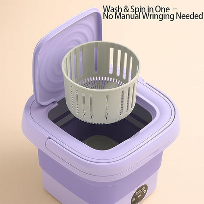 Lavadora portatil plegable 8L