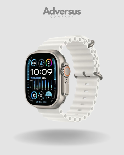 Smartwatch Ultra Pro con 2 correas | negro + blanco