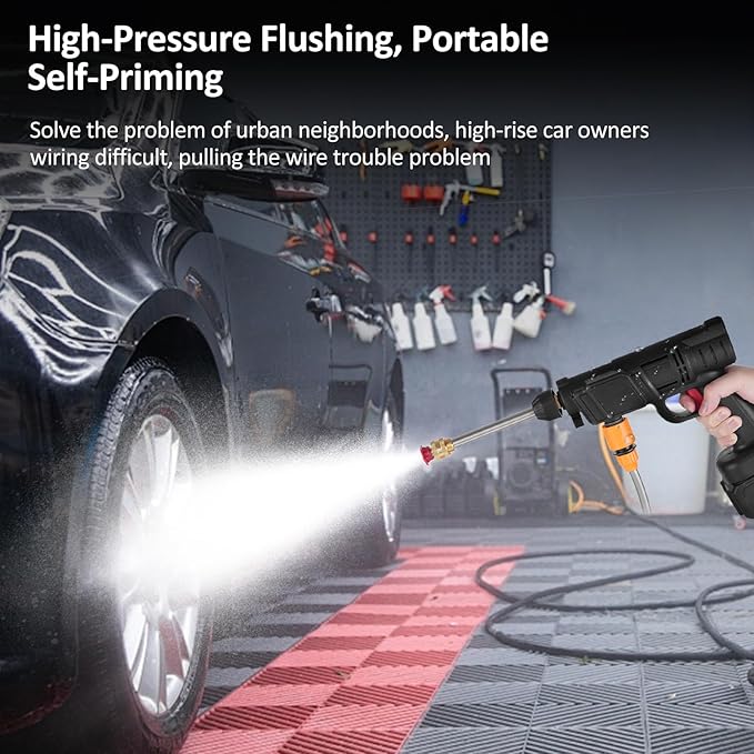 Pistola  alta presión profesional portátil doble bateria