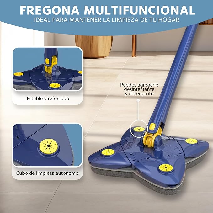 Fregona de Limpieza telescópica autoescurrible