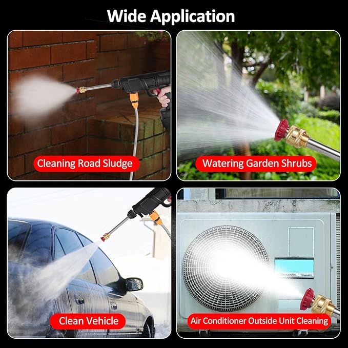 Pistola  alta presión profesional portátil doble bateria