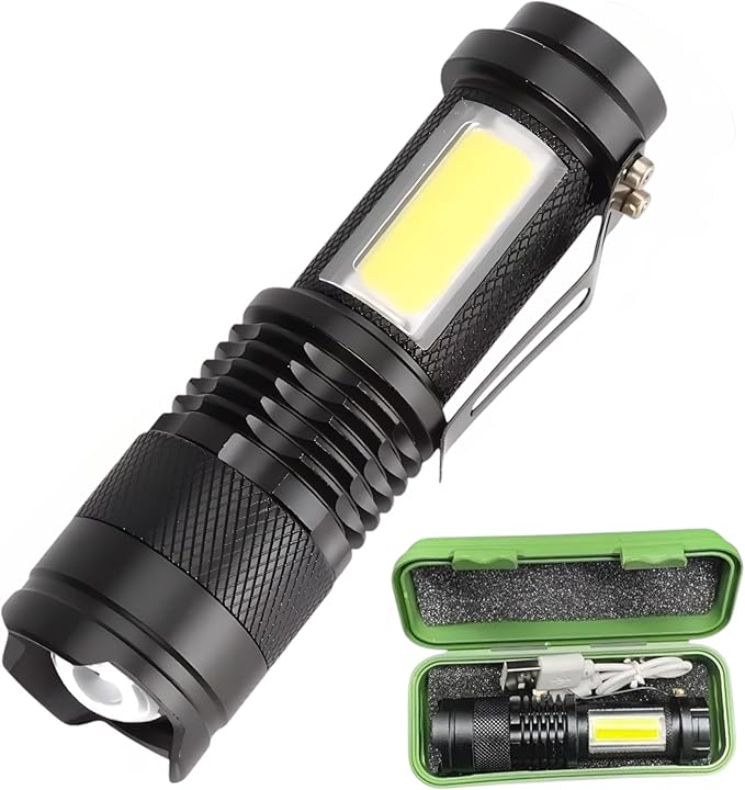 Mini linterna recargable zoom