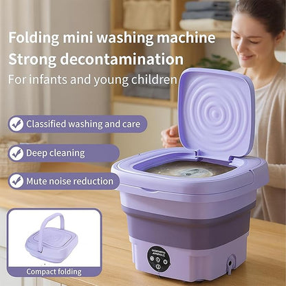 Lavadora portatil plegable 8L