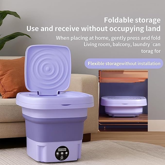 Lavadora portatil plegable 8L