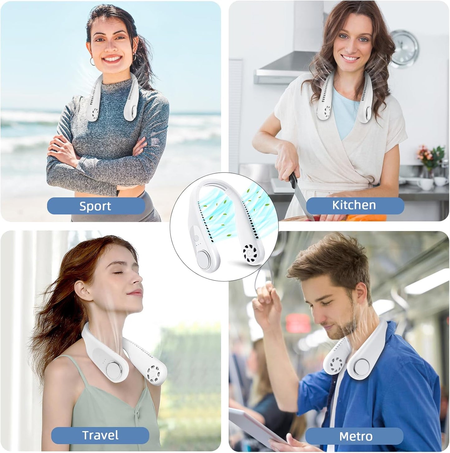 Ventilador de cuello portátil