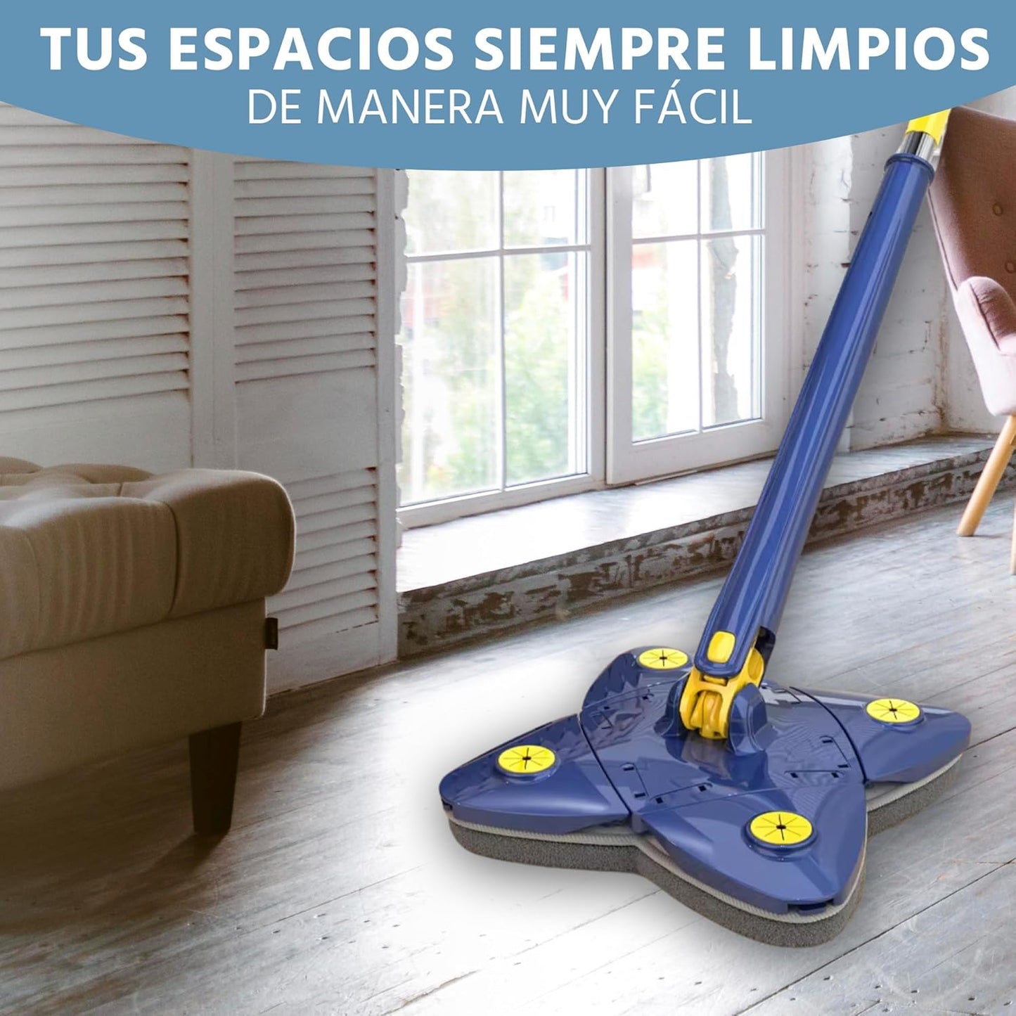 Fregona de Limpieza telescópica autoescurrible