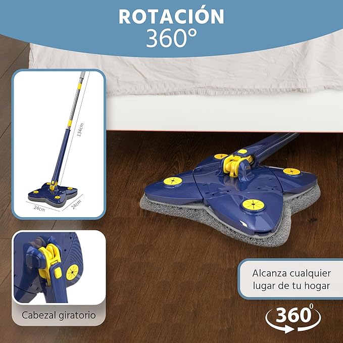 Fregona de Limpieza telescópica autoescurrible