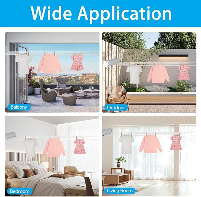 Tendedero retráctil plegable pared