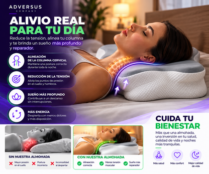 Almohada Cervical Ergonómica Memory Foam | Adversus Comfort