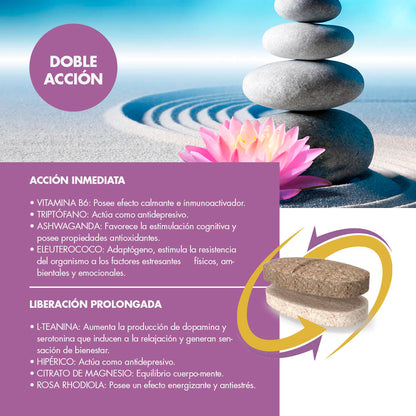 Antiestrés Doble Acción 30 Comprimidos – Relajación y Energía Positiva