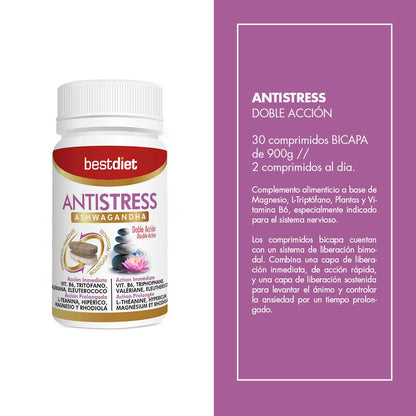 Antiestrés Doble Acción 30 Comprimidos – Relajación y Energía Positiva