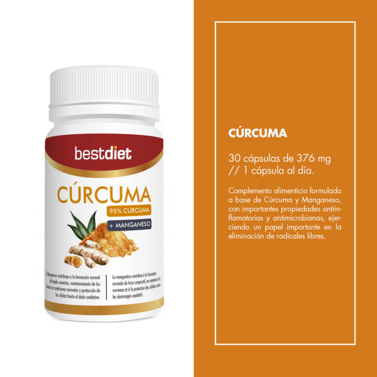 Cúrcuma 30 Cápsulas – Apoyo Articular y Antioxidante Natural