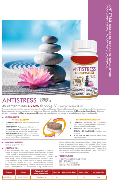 SUP Antiestrés Doble Acción 30 Comprimidos – Relajación y Energía Positiva